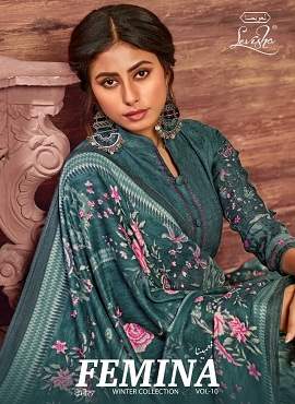 Levisha Femina 10 Pure Pashmina Designer Party Wear Dress Material at Wholesale Price